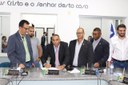 Presidente Aleandro assina ordem de serviço para construção e ampliação da câmara Presidente Aleandro assina ordem de serviço para construção e ampliação da câmara